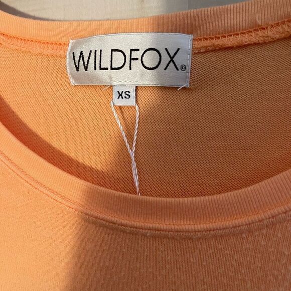 NWT Wildfox Dreams‎ Haley Raglan apricot wash, size XS - Picture 7 of 13